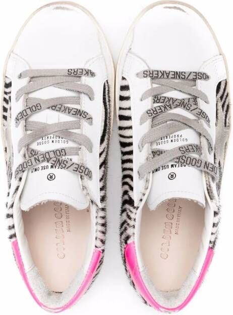 Golden Goose Kids Super-Star sneakers Wit