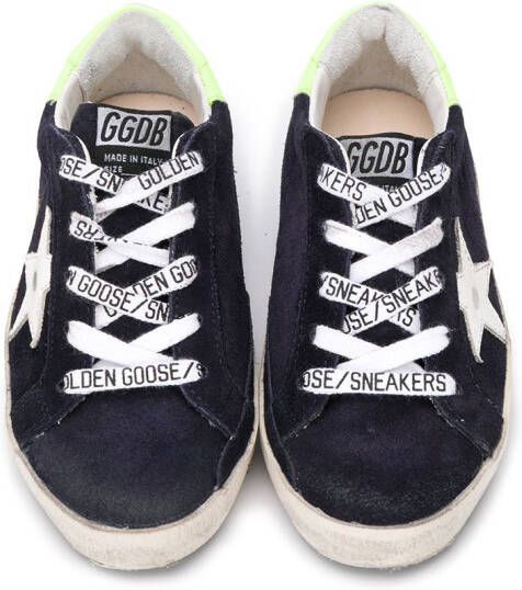 Golden Goose Kids Superstar sneakers Blauw