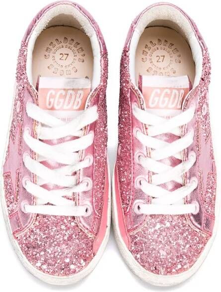 Golden Goose Kids Superstar sneakers Roze