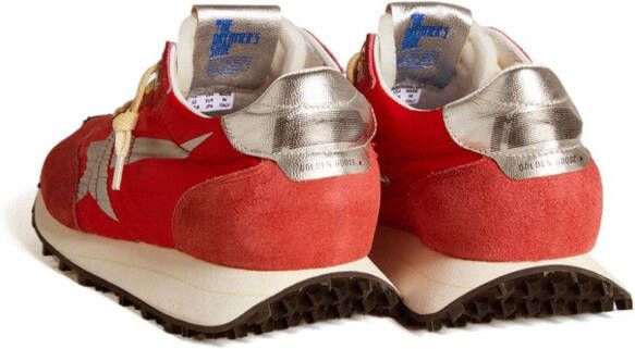 Golden Goose Marathon sneakers met vlakken Rood