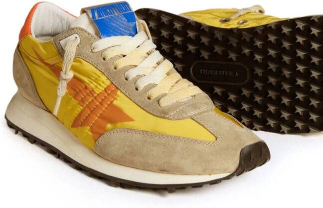 Golden Goose Marathon sneakers met vlakken Geel