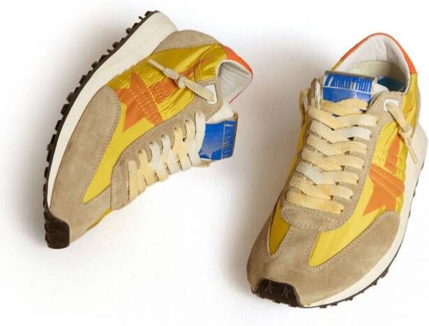 Golden Goose Marathon sneakers met vlakken Geel