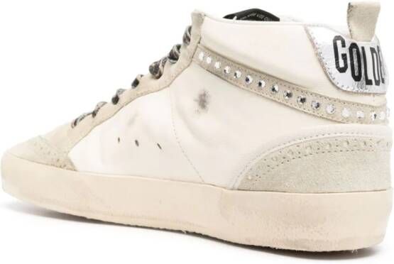 Golden Goose Mid Star sneakers met kristallen Beige