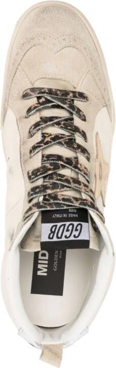 Golden Goose Mid Star sneakers met kristallen Beige