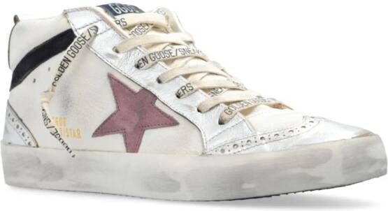 Golden Goose Mid Star leren sneakers Wit