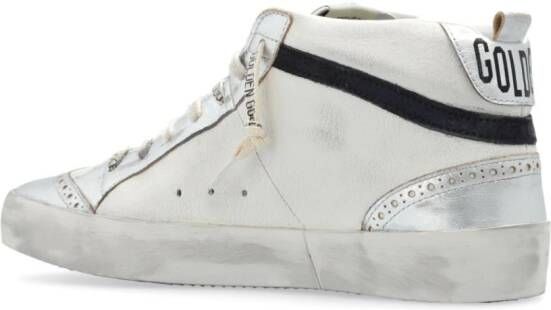 Golden Goose Mid Star leren sneakers Wit