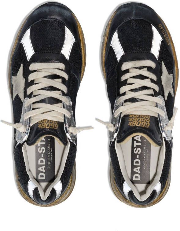 Golden Goose Running Daddy Net low-top sneakers Zwart