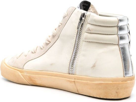 Golden Goose Slide high-top sneakers Beige