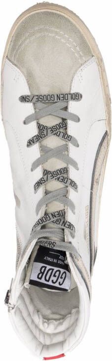 Golden Goose Slide high-top sneakers Wit