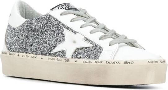 Golden Goose Sneakers met glitter Wit