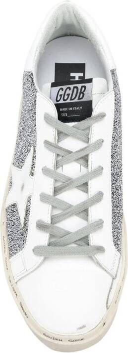 Golden Goose Sneakers met glitter Wit