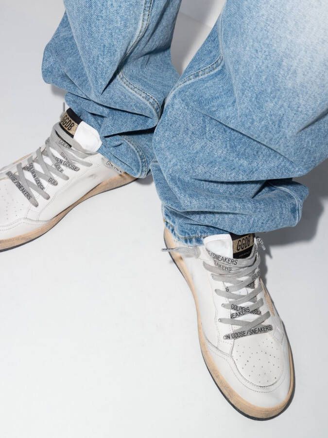 Golden Goose Ball Star high-top sneakers Wit