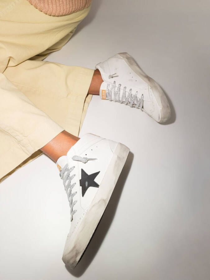 Golden Goose Sneakers met sterpatch Wit