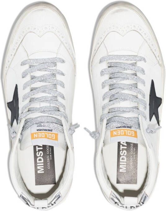 Golden Goose Sneakers met sterpatch Wit