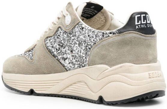 Golden Goose Sneakers verfraaid met glitter Grijs