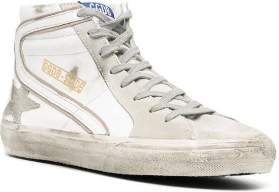 Golden Goose Sneeakers met kenmerkende patch Wit