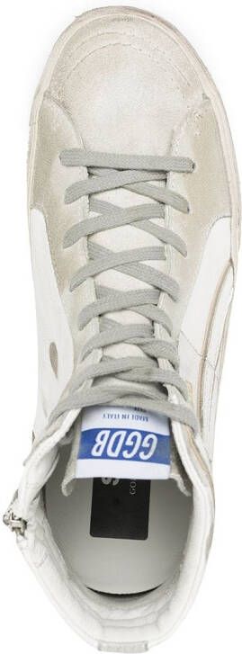 Golden Goose Sneeakers met kenmerkende patch Wit