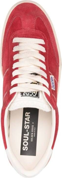 Golden Goose Soul-Star suède sneakers Rood