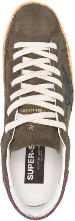 Golden Goose Super-Star low-top sneakers Groen