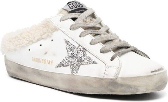 Golden Goose Super-Star sneakers met lammy voering Wit