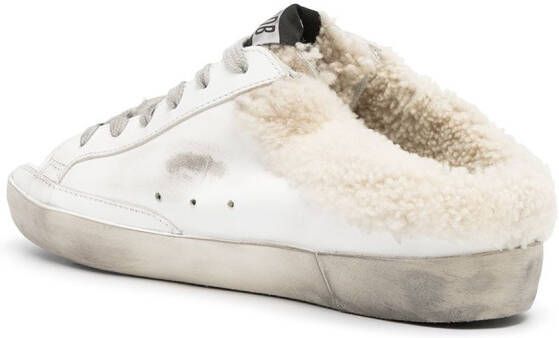 Golden Goose Super-Star sneakers met lammy voering Wit