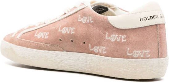 Golden Goose Super-Star suède sneakers Roze