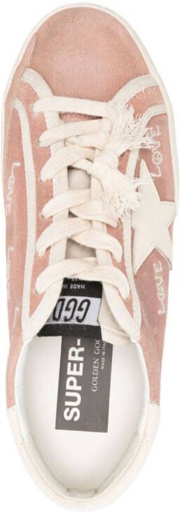 Golden Goose Super-Star suède sneakers Roze