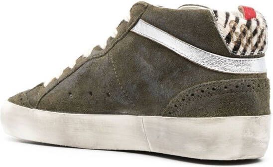 Golden Goose Superstar high-top sneakers Groen