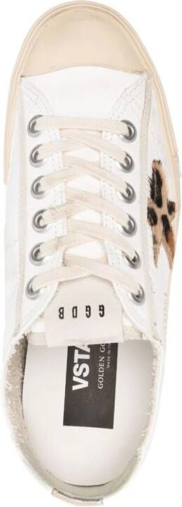 Golden Goose V-Star leren sneakers Wit