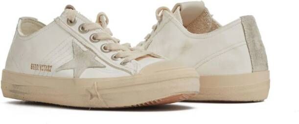 Golden Goose V-Star leren sneakers Beige