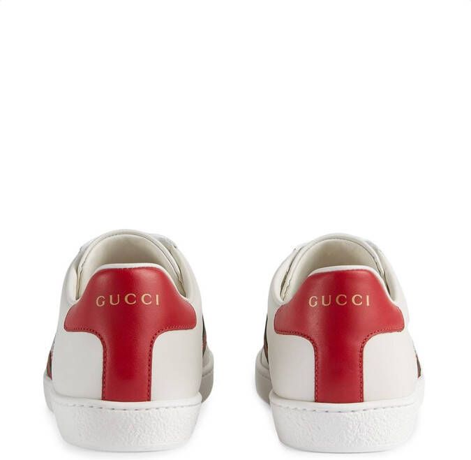 Gucci Ace sneakers met borduurwerk Wit