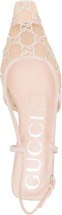 Gucci GG slingback ballerina's Roze