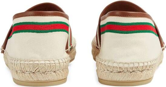 Gucci Espadrilles met Web-detail Beige