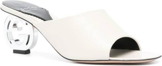 Gucci 75mm GG leren sandalen Beige