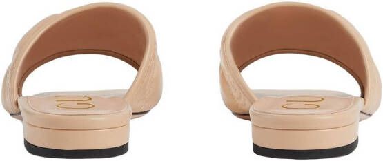 Gucci GG matelassé sandalen Beige