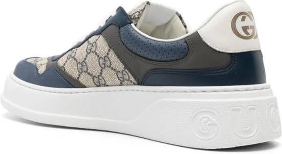 Gucci GG Supreme leren sneakers Blauw