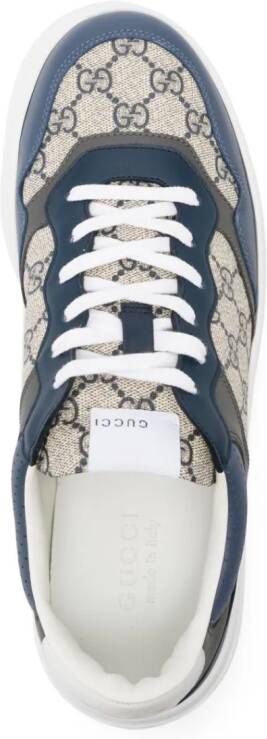 Gucci GG Supreme leren sneakers Blauw