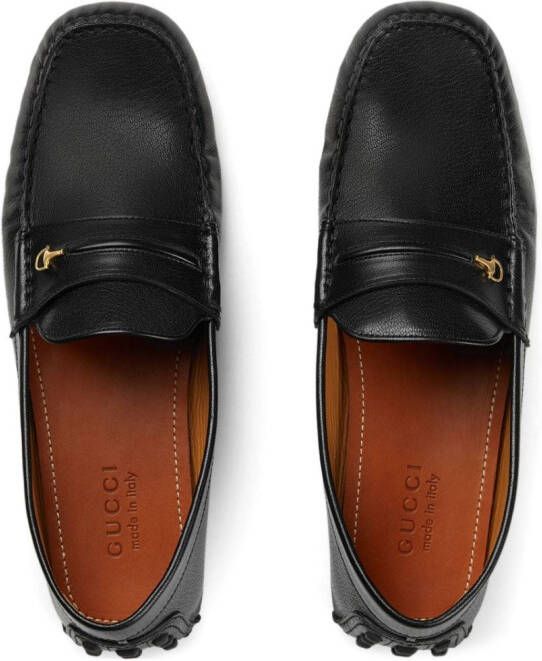 Gucci Loafers met vierkante neus Zwart