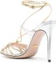 Gucci 110mm horsebit leren sandalen Zilver - Thumbnail 3