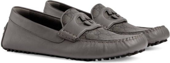 Gucci Loafers met GG-logo Grijs