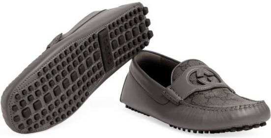 Gucci Loafers met GG-logo Grijs