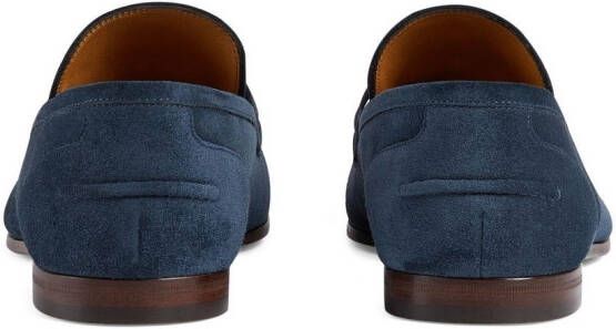 Gucci Jordaan suède loafers Blauw