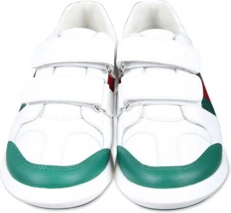 Gucci Kids Ace sneakers met klittenband Wit