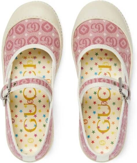 Gucci Kids Ballerina's met GG-logo Roze