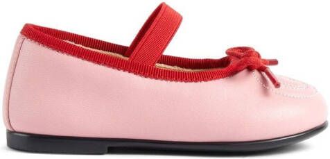 Gucci Kids Ballerina's met GG reliëf Roze