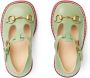 Gucci Kids Ballerina's met Horsebit-detail Groen - Thumbnail 4