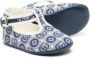 Gucci Kids Canvas babyschoentjes met GG-logo Blauw - Thumbnail 2