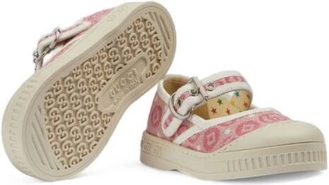 Gucci Kids Ballerina's met GG-logo Roze