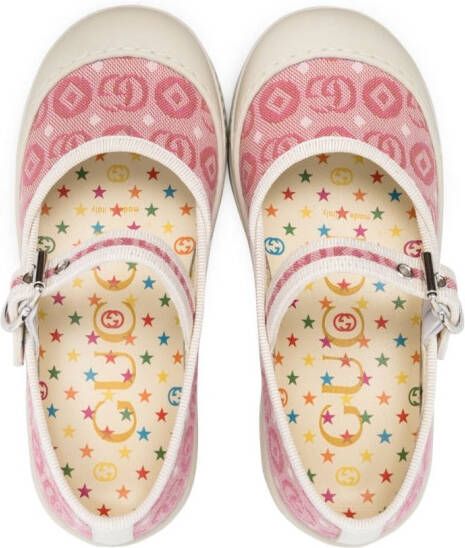 Gucci Kids Ballerina's met GG-logo Roze