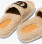 Gucci Kids Eileen slippers van imitatiebont Beige - Thumbnail 5